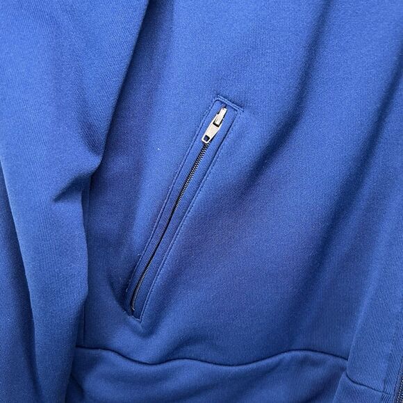 Vintage Speedo Full Zip Track Jacket Womens Size Medium Blue Yellow Striped EUC - Picture 4 of 12